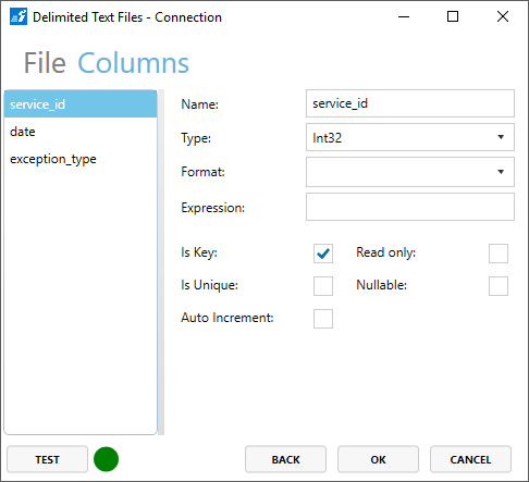 Example 3 CSV Calendar Dates 2