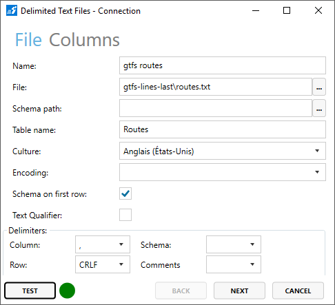 Example 3 CSV Routes 1
