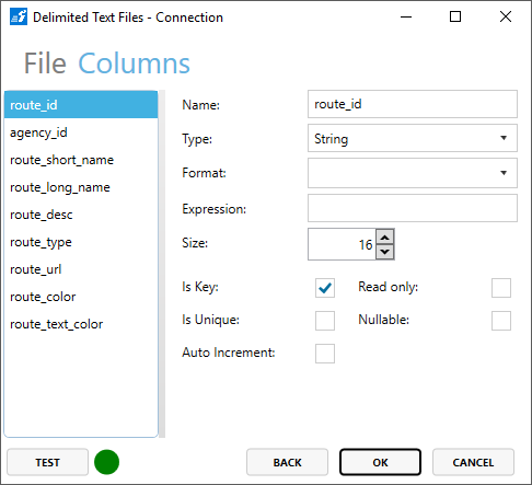 Example 3 CSV Routes 2