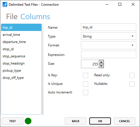 Example 3 CSV Stop Times 2